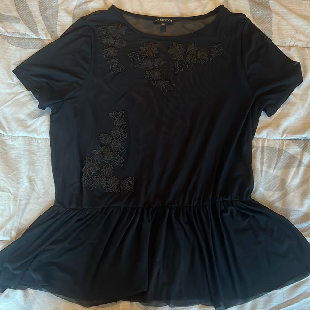 Floral see through blouse